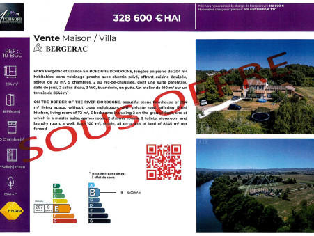 Achète maison BERGERAC  328 600  €