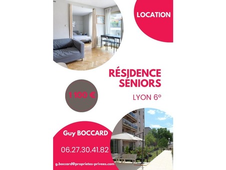 location appartement Lyon 6eme Arrondissement 1100 €
