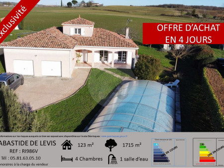 vente maison LABASTIDE DE LEVIS  315 000  € 123 m²
