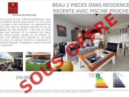 vente appartement Bormes-les-Mimosas 278250 €
