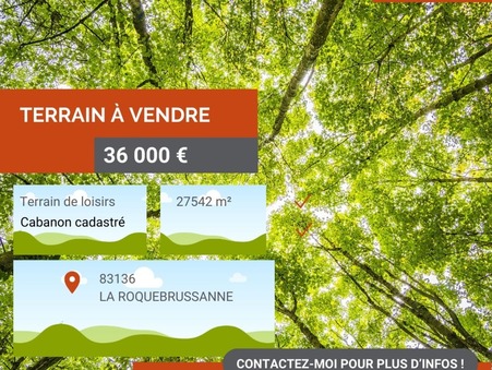 Vendre terrain LA ROQUEBRUSSANNE 36 000  €