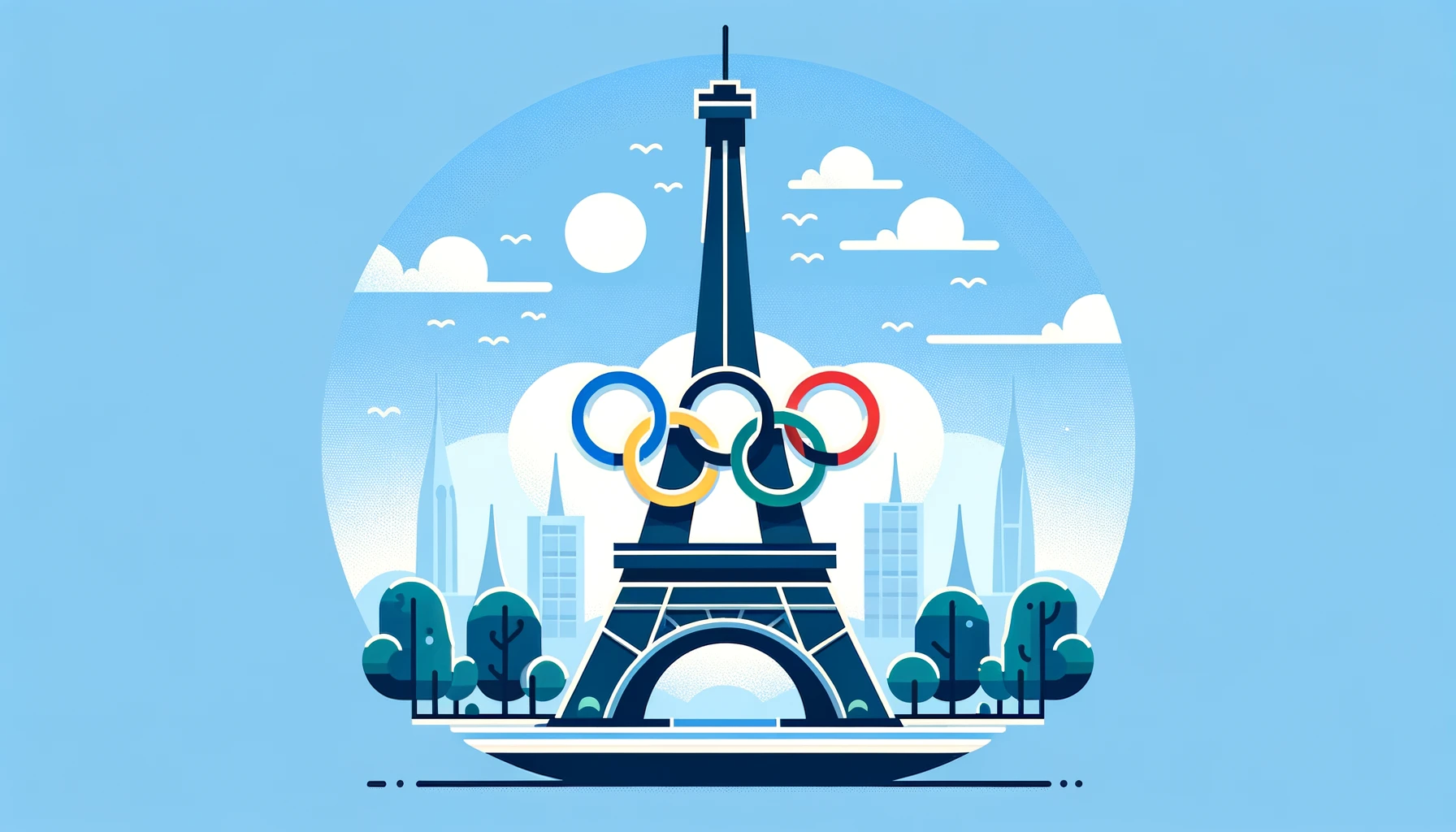 La Tour Eiffel Arbore les Anneaux Olympiques à 50 Jours des Jeux