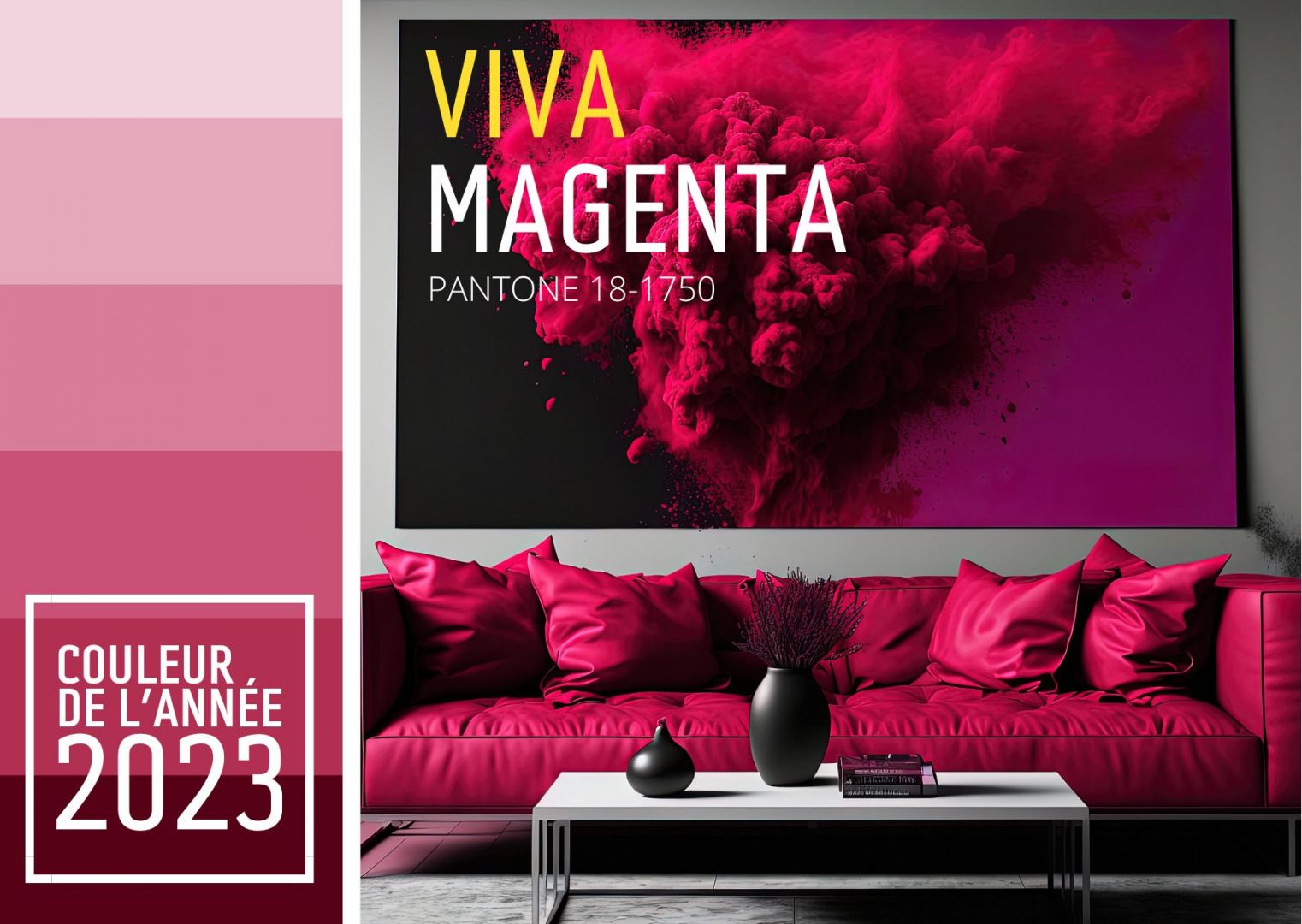Viva Magenta la couleur tendance de 2023 !