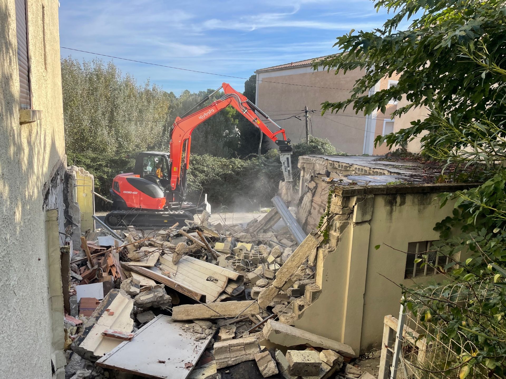LES LODGES D'YSTRIO DEMARRAGE DU CHANTIER