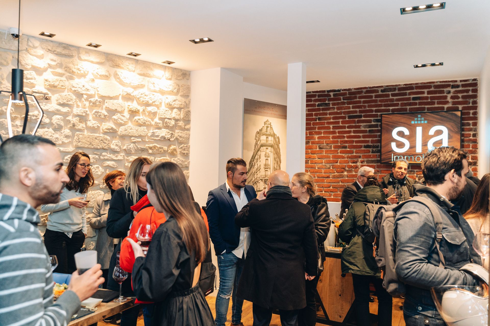 Soirée Beaujolais chez SIA Immobilier