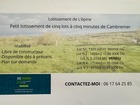 Vente terrain 