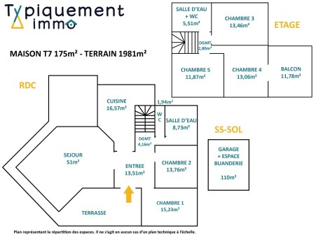 Maison sur Pin Balma ; 613 000 €  ; Vente Réf. 59