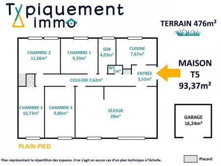 Maison sur Grenade ; 286 990 €  ; Achat Réf. 220
