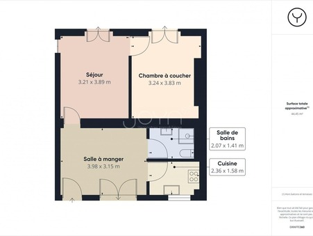 Paris 19ème  390 000 €