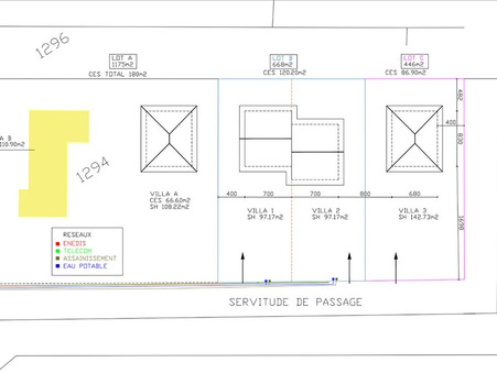 Terrain 252 000 &euro;  Réf. 1468 Chens sur Leman