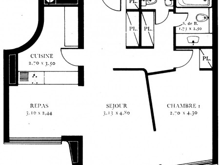 Vente appartement 450 000 € Paris 15eme Arrondissement