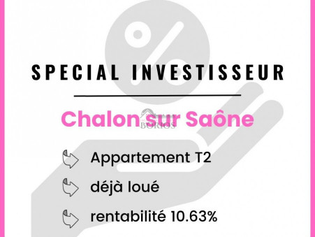 Appartement 44 500 €  sur Chalon sur Saone (71100) - Réf. 0602
