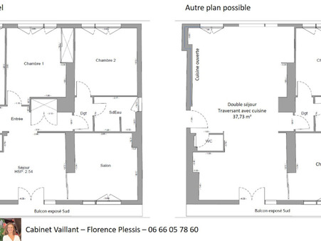 Appartement sur Paris ; 815 000 €  ; Vente Réf. 2573