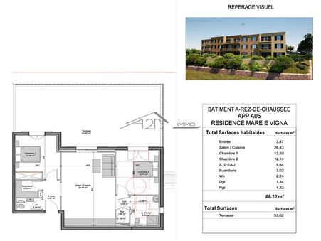 Vente Appartement ALGAJOLA Réf. 182 - Slide 2