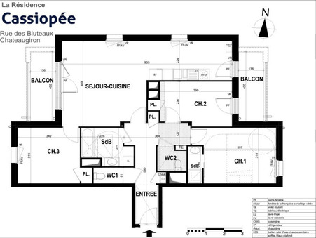 Vente appartement 312 000 €  Chateaugiron