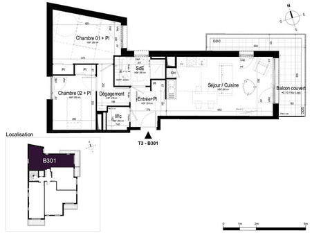 Achat appartement Rennes Réf. CBN9983b