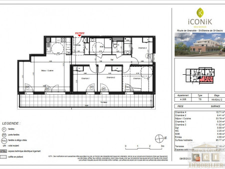 A vendre appartement Saint-Étienne-de-Saint-Geoirs 38590; 265 000 &euro; 