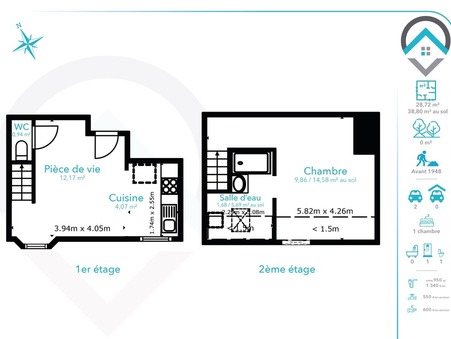 Appartement 99 900 €  Réf. 210365 La Chapelle la Reine