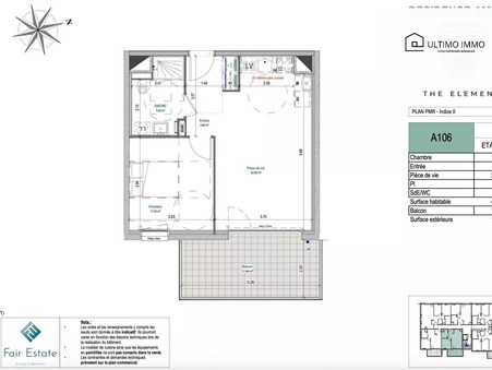 Appartement sur Mont-Saint-Martin ; 160 709 €  ; A vendre Réf. 86100507