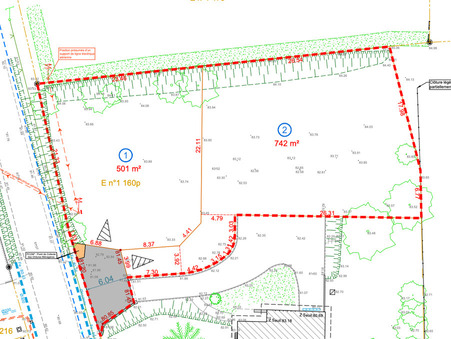 A vendre terrain Melesse 35520; 174 600 €