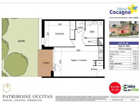 A louer appartement Labege 31670; 995 €