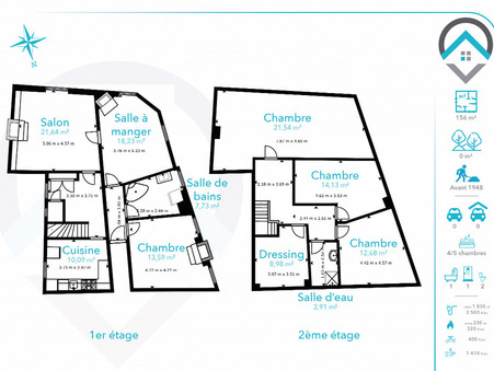 Appartement sur Nemours ; 235 000 €  ; A vendre Réf. 210643