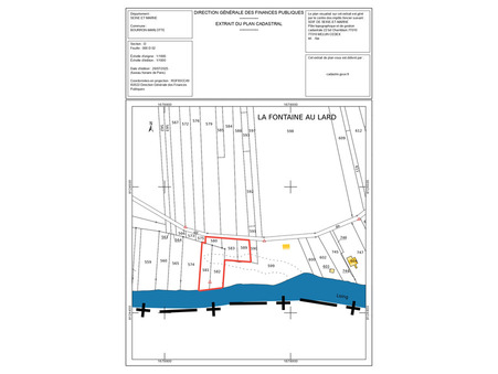 Vente terrain 38 500 €  Bourron-Marlotte