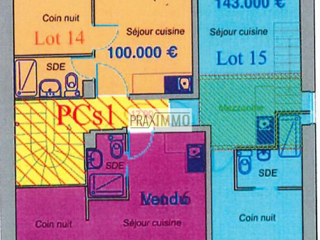 Appartement sur Cagnes sur Mer ; 100 000 €  ; Vente Réf. PRA1
