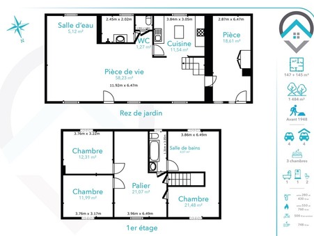 Vente maison 225 000 €  Arville