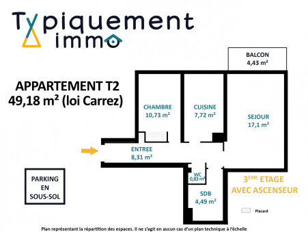 Vente appartement 239 000 €  Toulouse