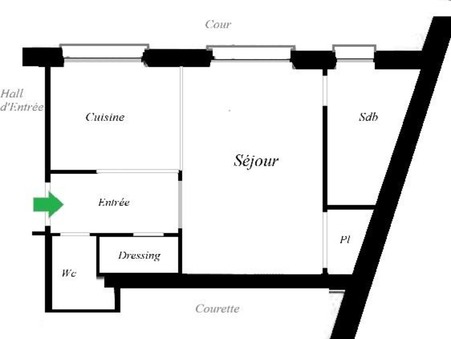 A vendre appartement Paris 75018; 338 000 € 