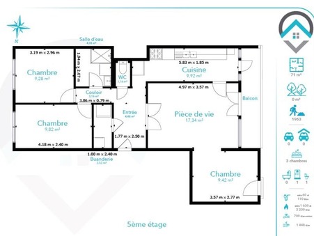 A vendre appartement Le Mée sur Seine 77350; 150 000 € 