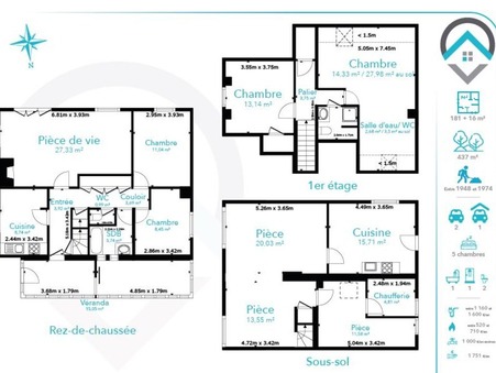 Appartement 300 000 €  sur Nemours (77140) - Réf. 213454