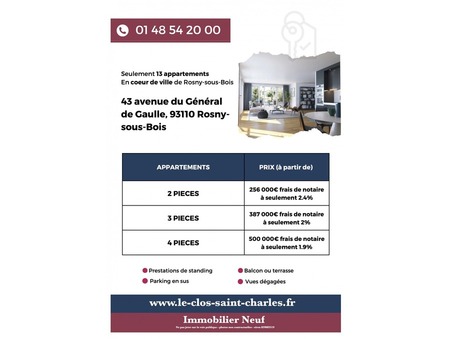 Vente Appartement Rosny-sous-bois Réf. 3077 - Slide 2