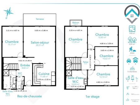 Maison sur Darvault ; 399 000 €  ; Vente Réf. 214584