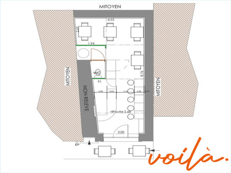 A louer local commercial 800 &euro;  Carcassonne