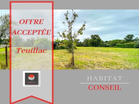 Terrain sur Teuillac ; 60 000 €  ; A vendre Réf. 1791-HABITATCONSEILG_1791