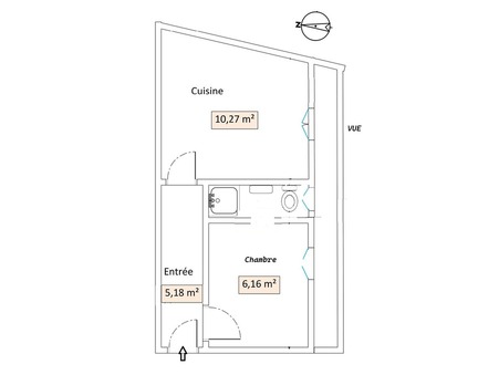 Vente appartement 399 900 &euro;  Paris