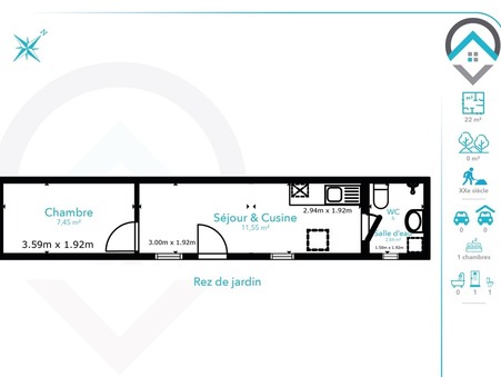 Maison sur Barbizon ; 69 000 &euro;  ; Vente Réf. 202565