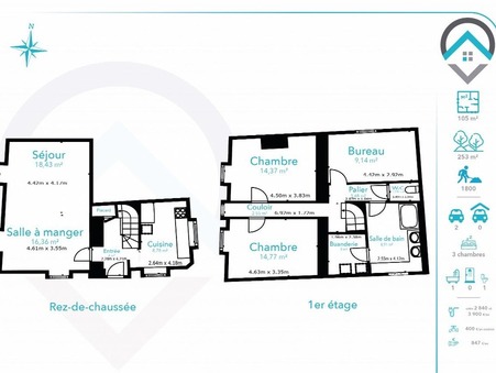 Maison 129 000 &euro;  sur Donnemarie Dontilly (77520) - Réf. 216609
