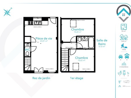 Maison 225 000 &euro;  sur Bois le Roi (77590) - Réf. 217202