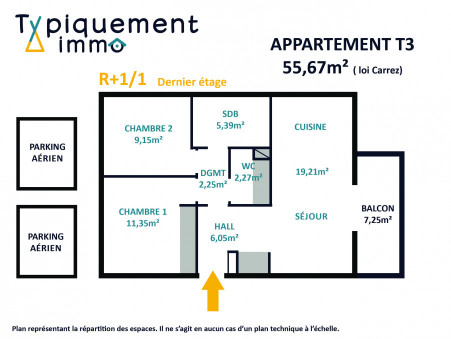 Vente appartement 165 000 &euro;  Tournefeuille