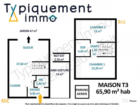 A vendre maison Cornebarrieu 31700; 225 000 &euro; 