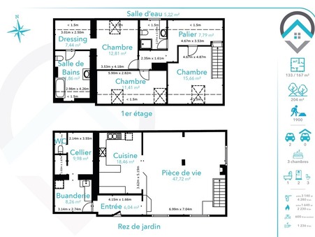 Maison sur Nemours ; 185 000 &euro;  ; Achat Réf. 218479
