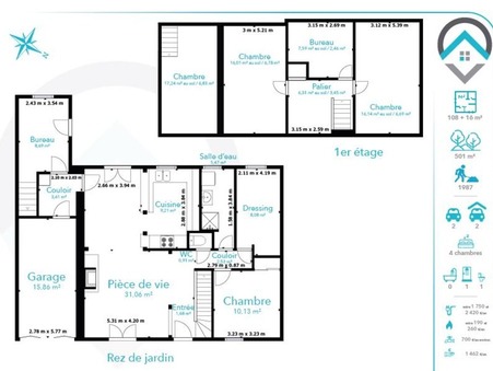 Appartement 260 000 &euro;  sur Moncourt Fromonville (77140) - Réf. 218296