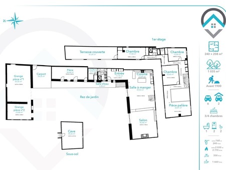 A vendre maison Nemours 77140; 299 900 &euro; 