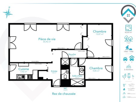 Appartement sur Nemours ; 199 900 &euro;  ; A vendre Réf. 218372