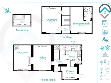 A vendre maison Moncourt Fromonville 77140; 285 000 &euro; 