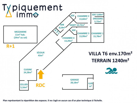 Maison sur Mondonville ; 595 000 &euro;  ; Achat Réf. 459