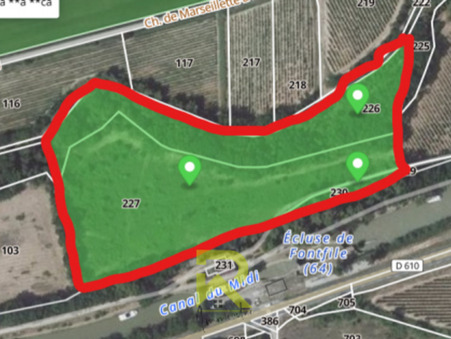 Terrain 13 500 &euro;  Réf. 7_CAVTE1240007715 Blomac